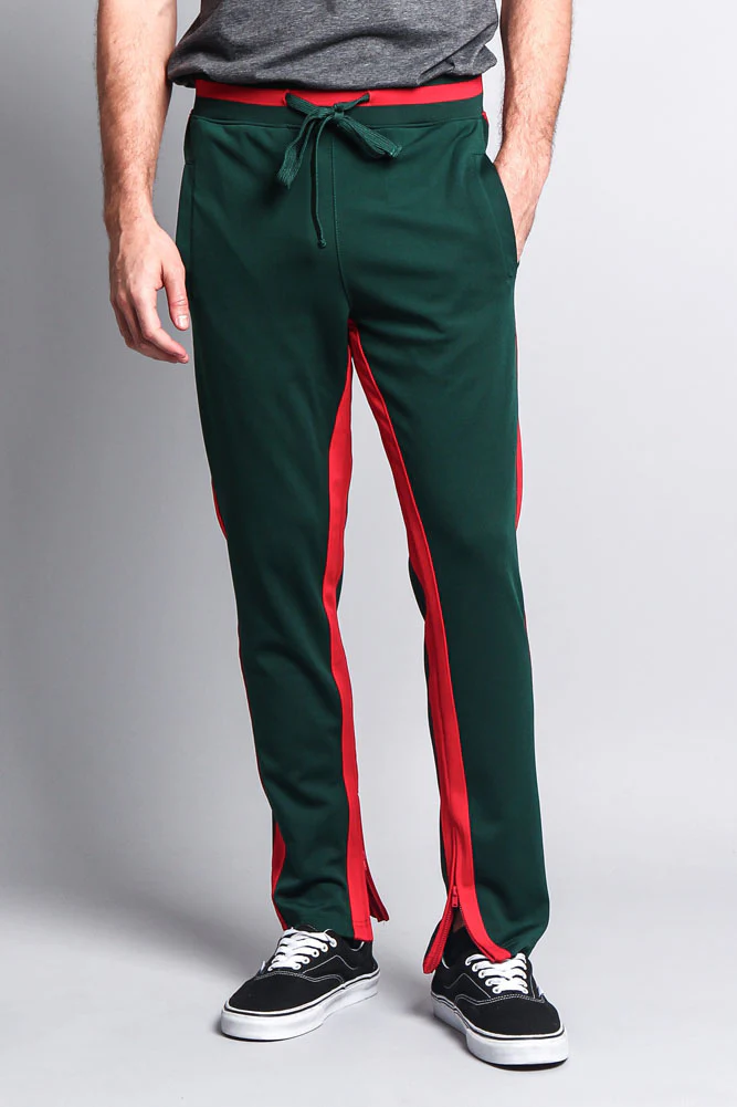 Men's Slim Fit Dual Stripe Track Pants - Image 2