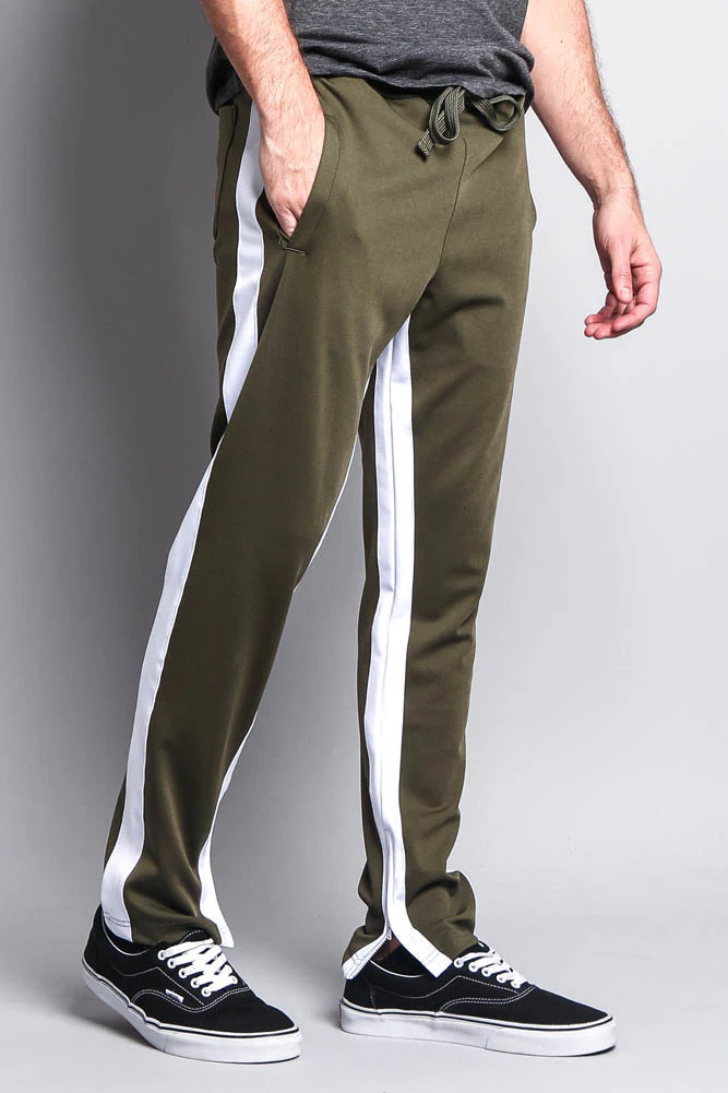 Men's Slim Fit Dual Stripe Track Pants - Image 22