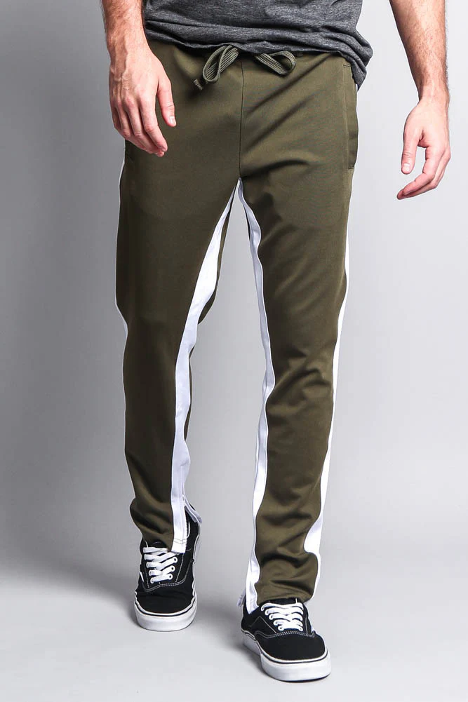 Men's Slim Fit Dual Stripe Track Pants - Image 23