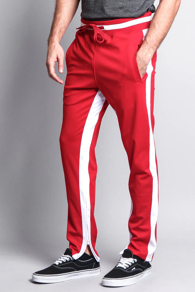 Men's Slim Fit Dual Stripe Track Pants - Image 26