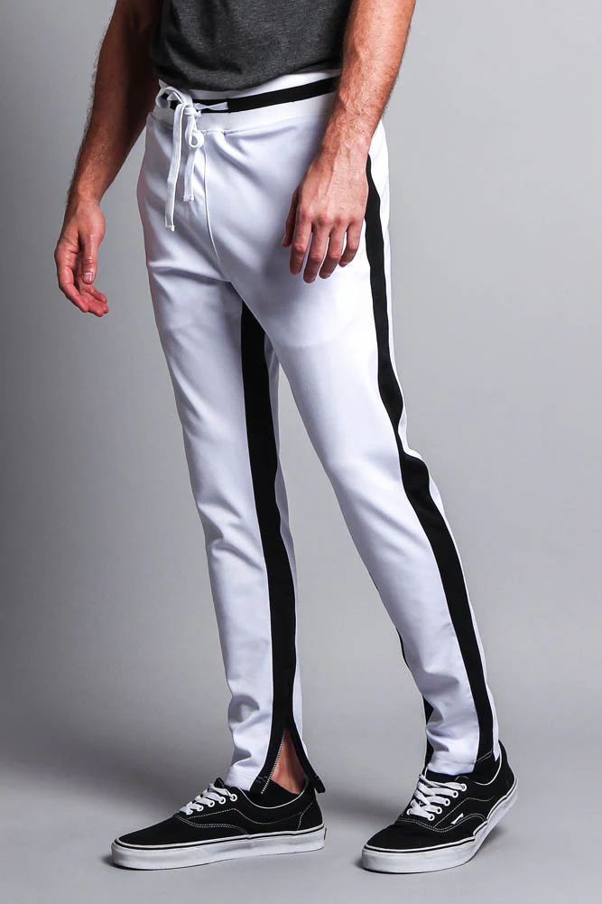 Men's Slim Fit Dual Stripe Track Pants - Image 32
