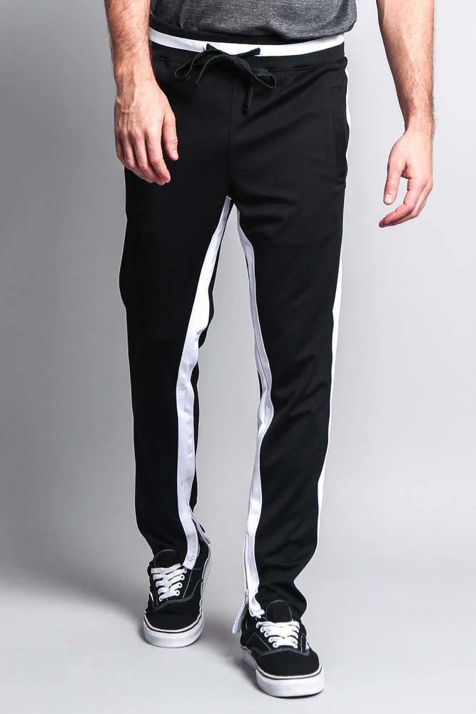 Men's Slim Fit Dual Stripe Track Pants - Image 6
