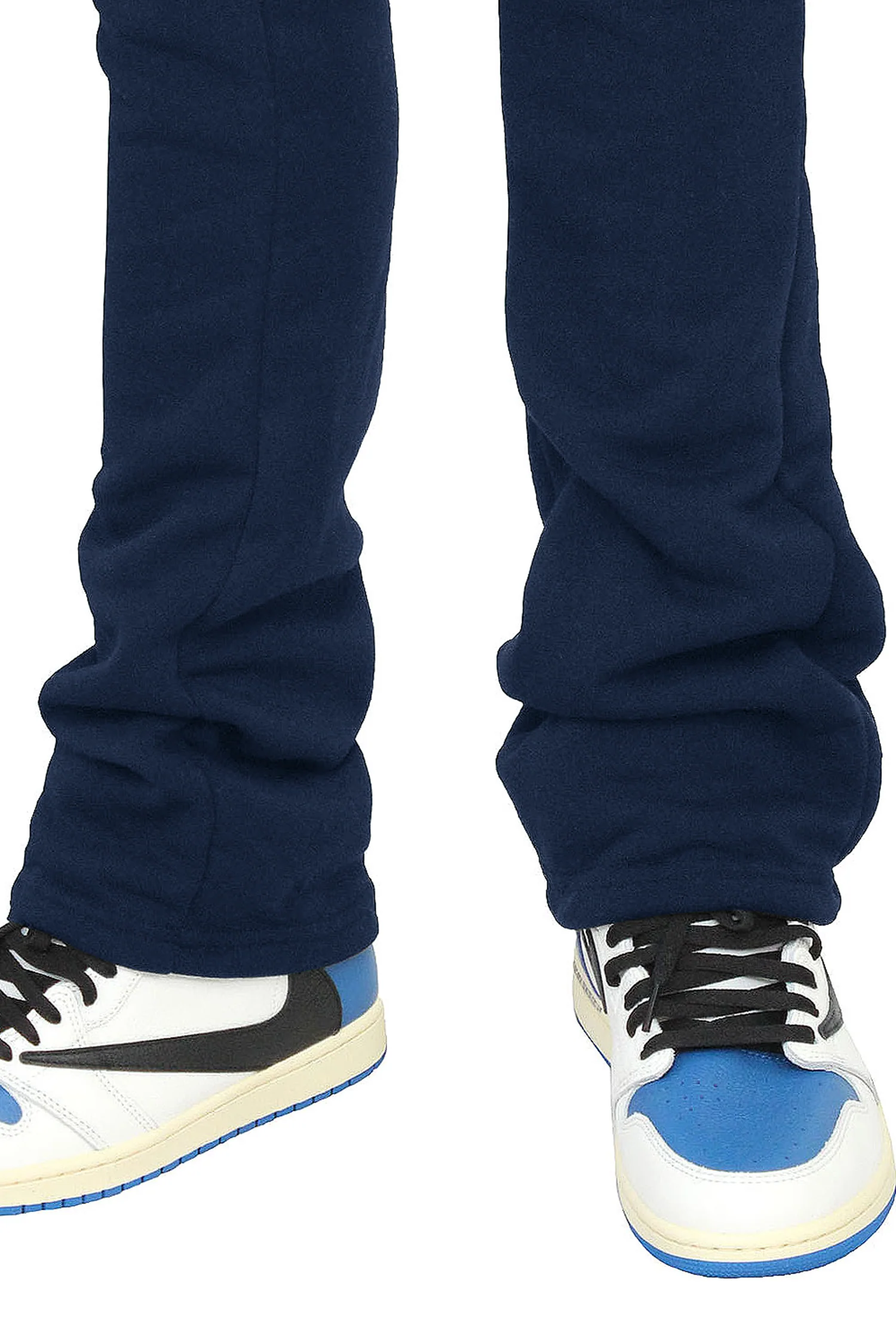 Men's Essential Slim Fit Flared Fleece Stacked Sweatpants - Image 32