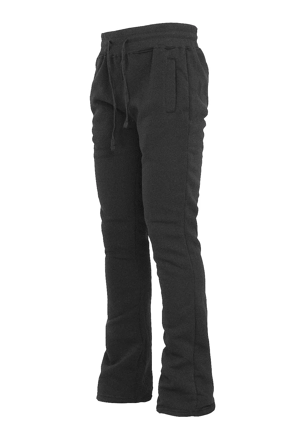 Men's Essential Slim Fit Flared Fleece Stacked Sweatpants - Image 6