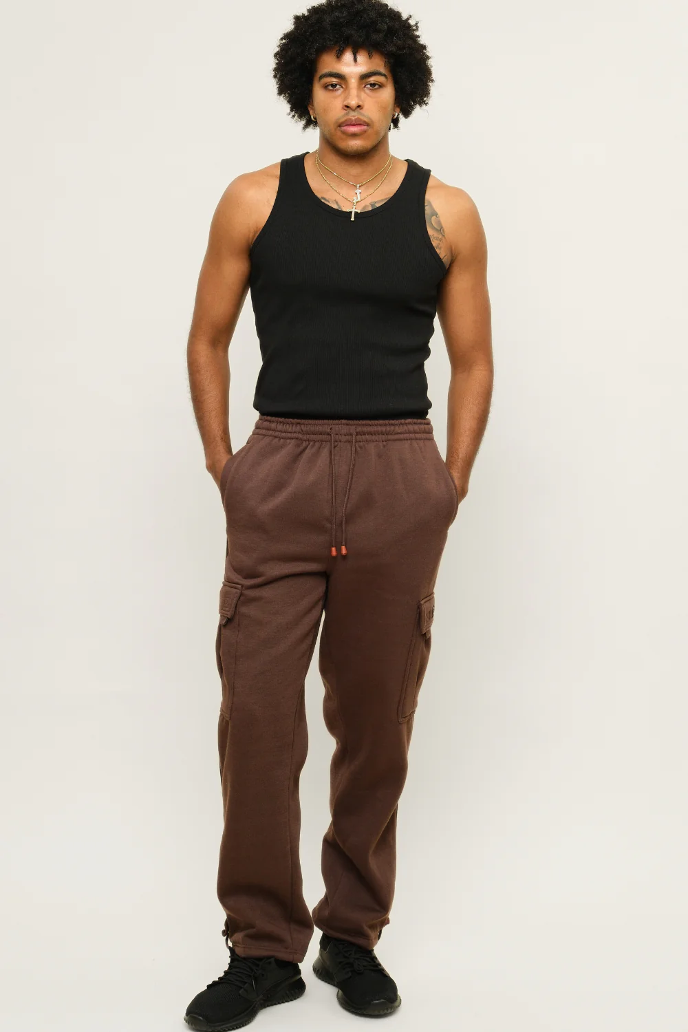 Fleece Heavyweight Cargo Sweat Pants - Image 11