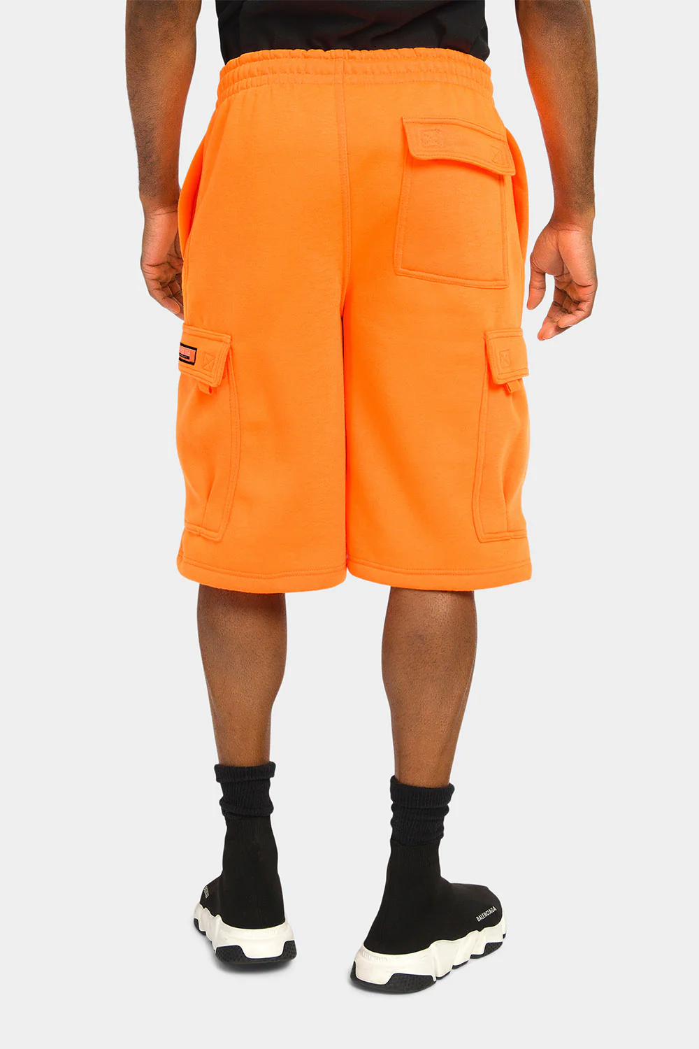 Men's Solid Fleece Heavyweight Cargo Shorts - Image 39