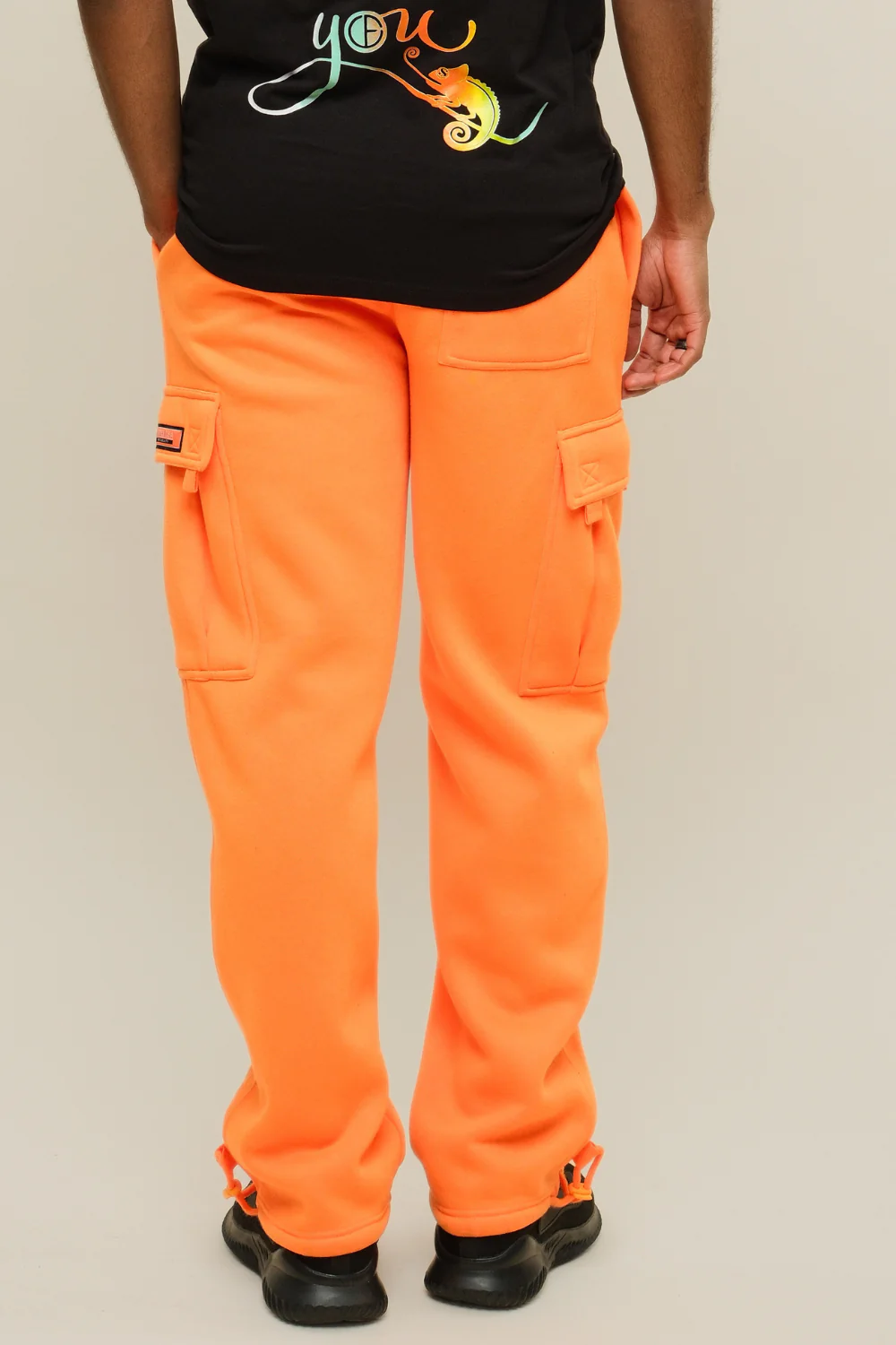 Neon Fleece Heavyweight Cargo Sweat Pants - Image 4