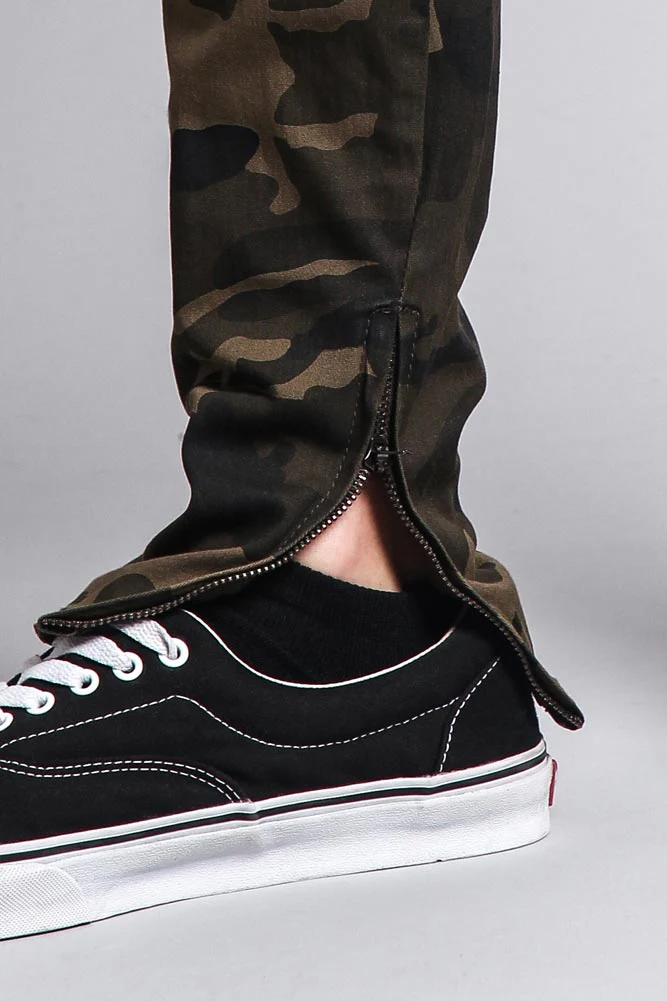 Men's Solid Side Striped Pants with Zipper - Image 12