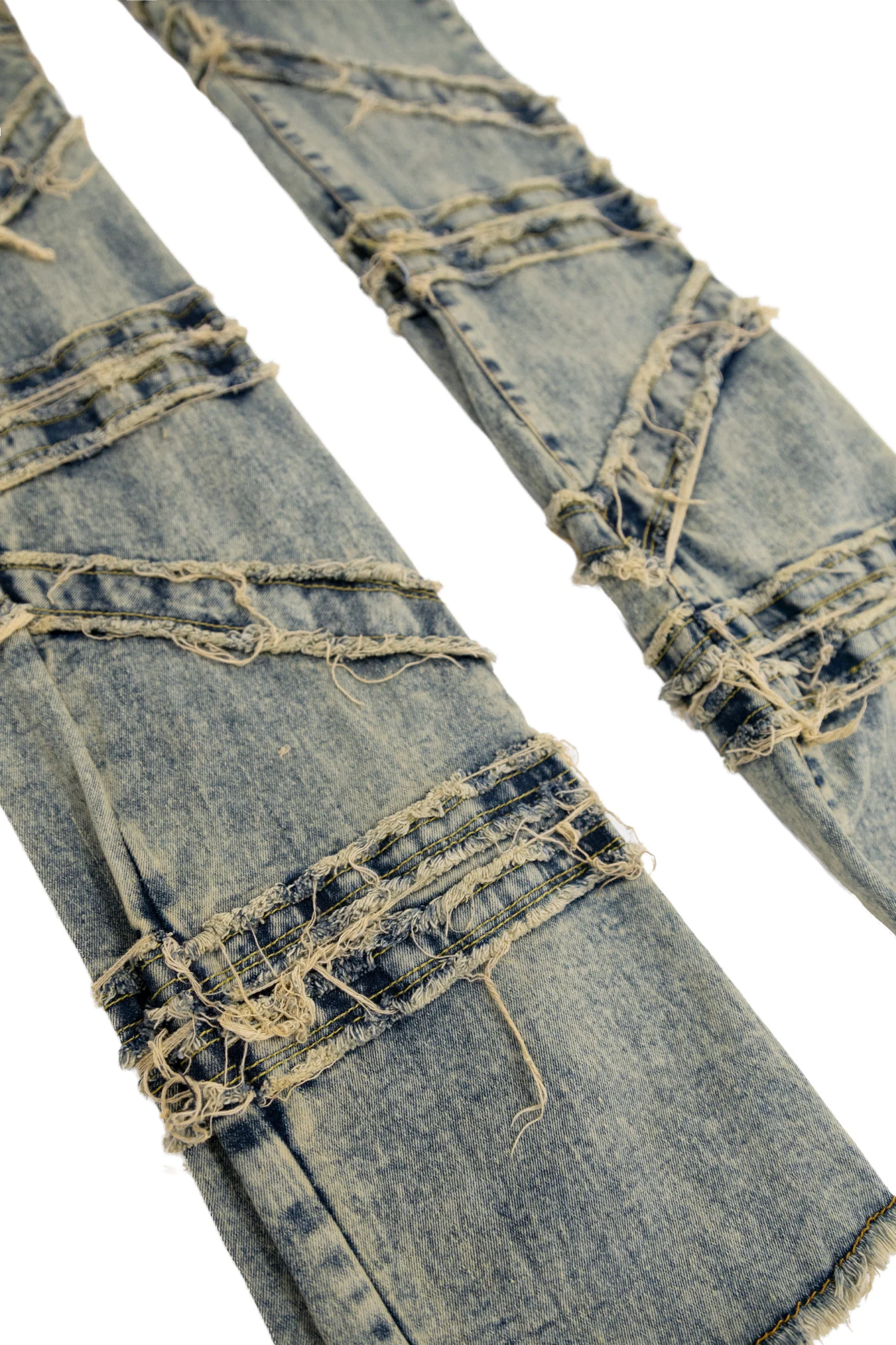 Men's Stacked Crossover Denim Jeans - Image 15