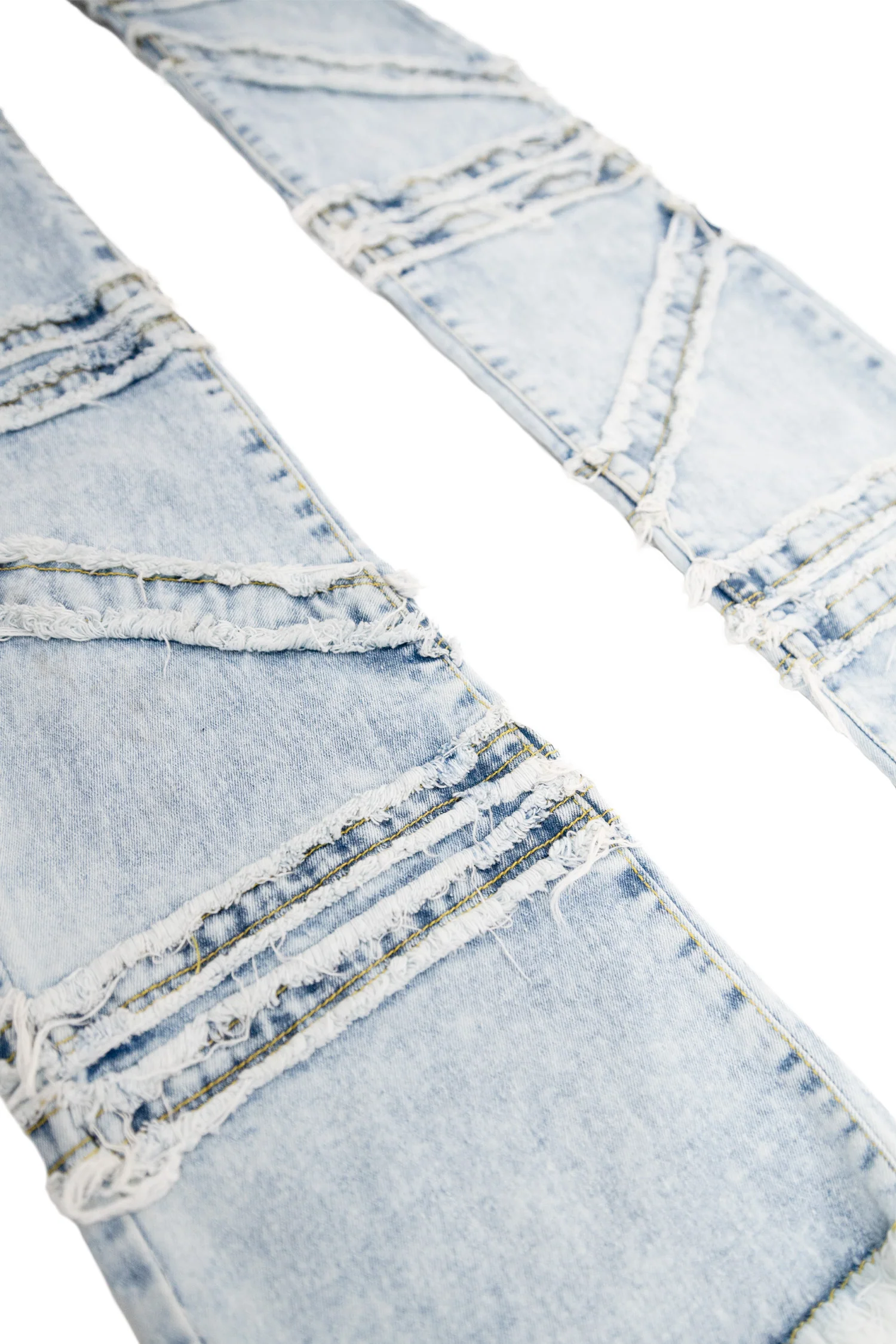 Men's Stacked Crossover Denim Jeans - Image 5