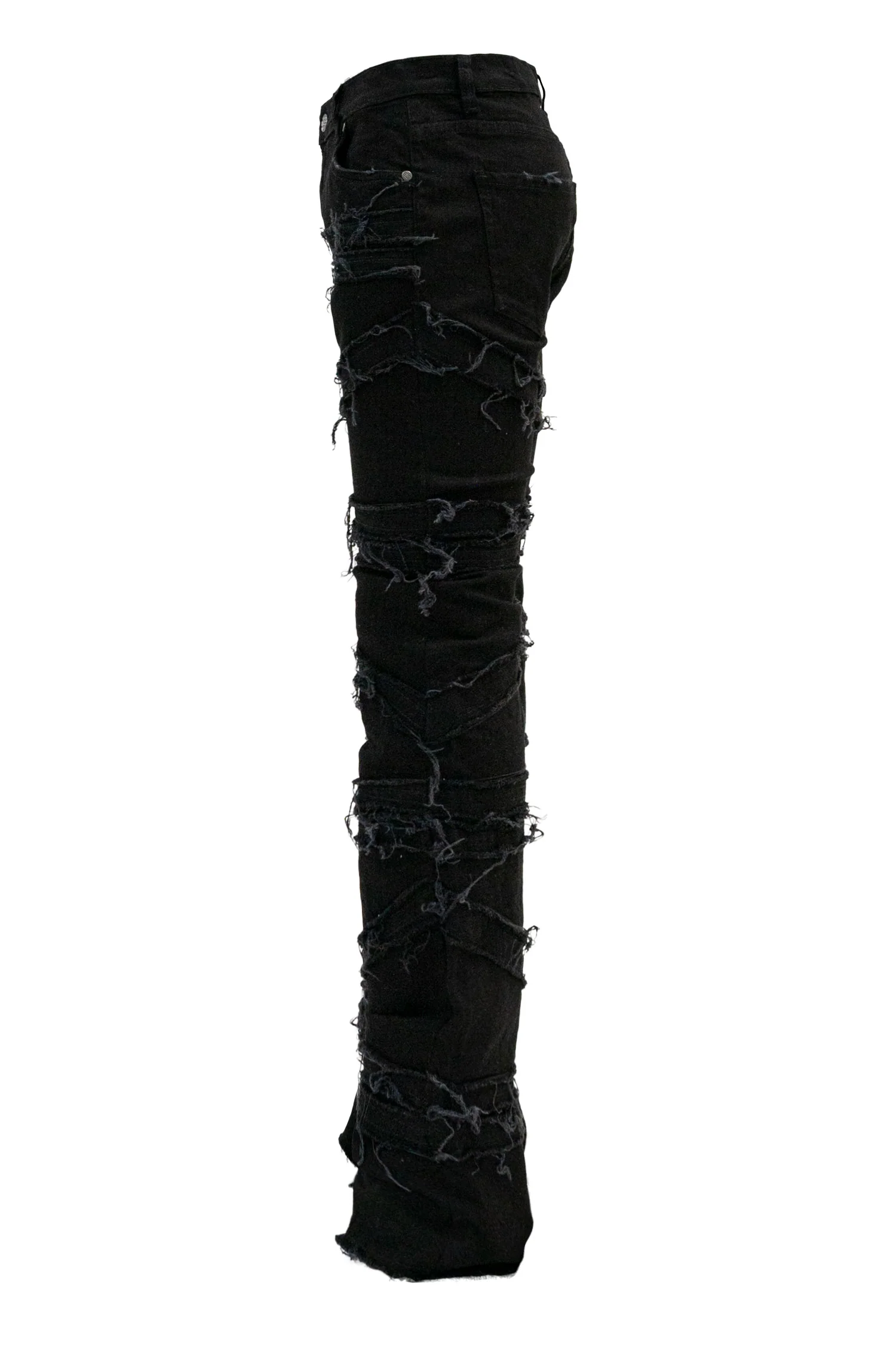 Men's Stacked Crossover Denim Jeans - Image 8
