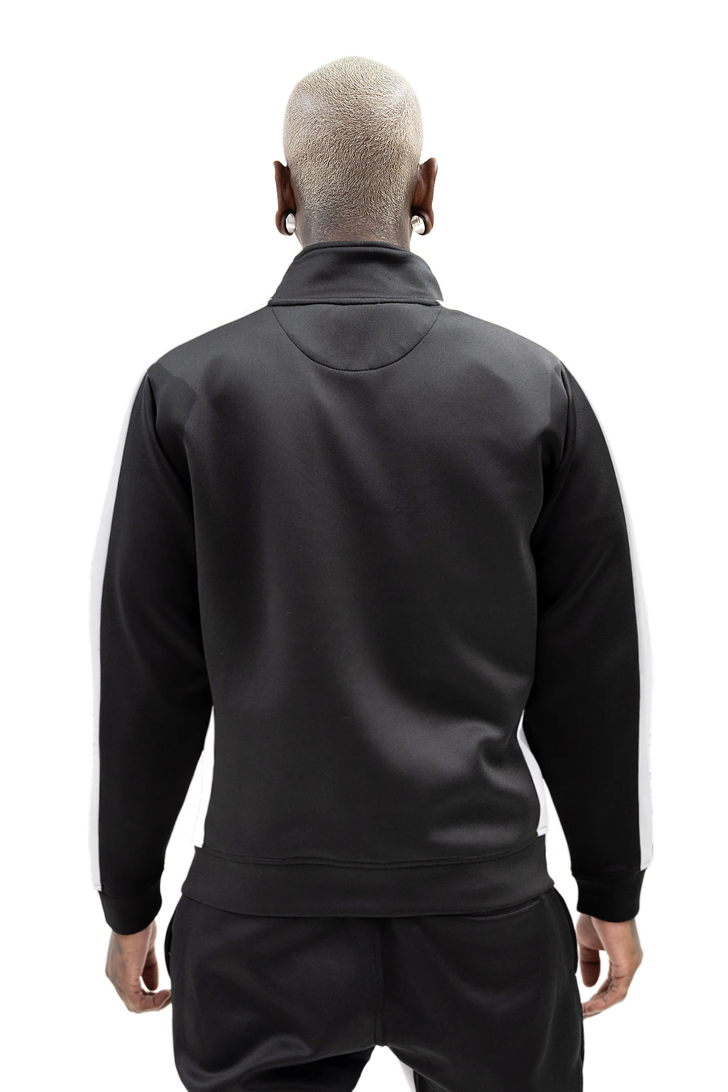 Men's Striped Solid Track Jacket - Image 8