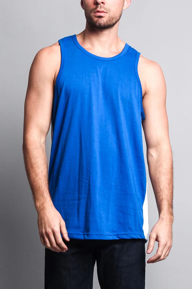 Men's Tank Top with Accent Band - Image 38