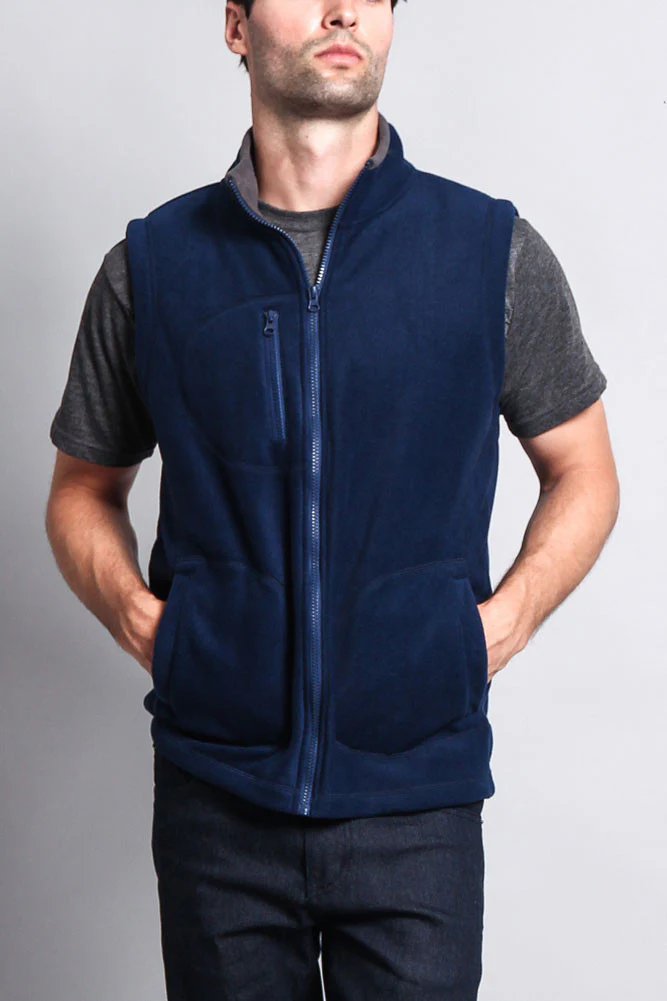 Men's Three Pocket Fleece Vest - Image 15