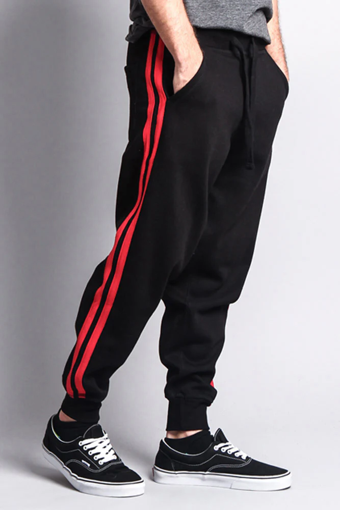 Men's Two Striped Sweatpants - Image 4