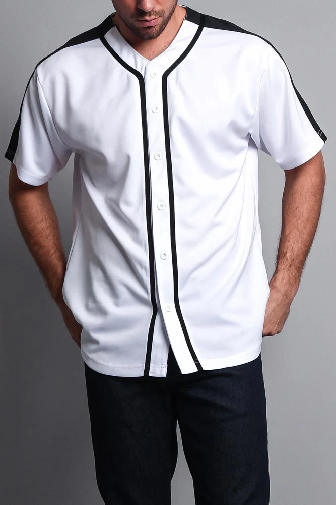 Men's Two Tone Baseball Jersey - Image 11