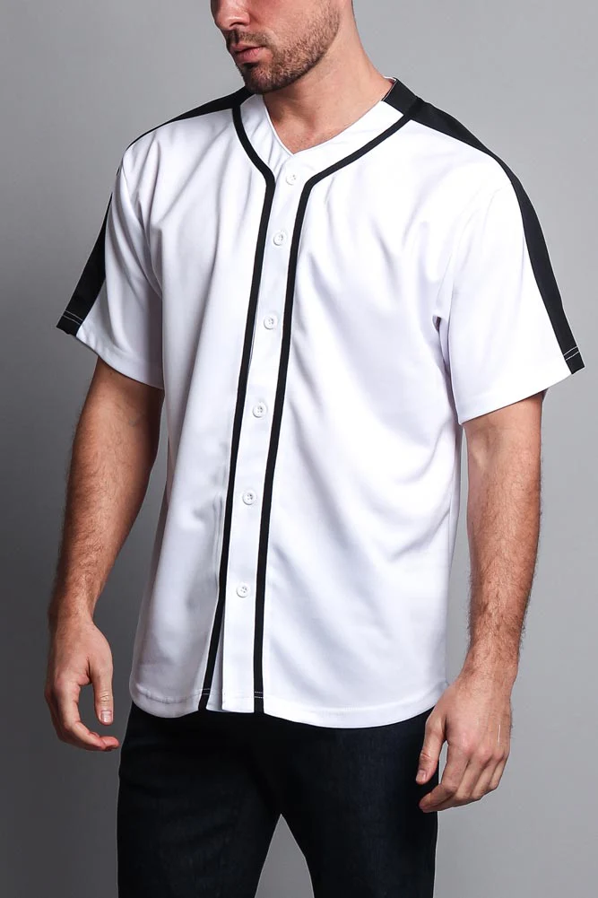Men's Two Tone Baseball Jersey - Image 12