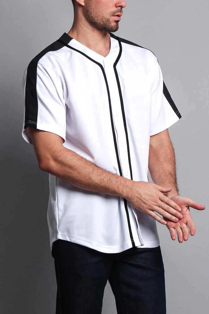 Men's Two Tone Baseball Jersey - Image 14