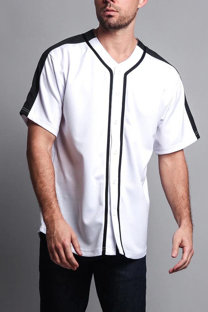 Men's Two Tone Baseball Jersey - Image 15