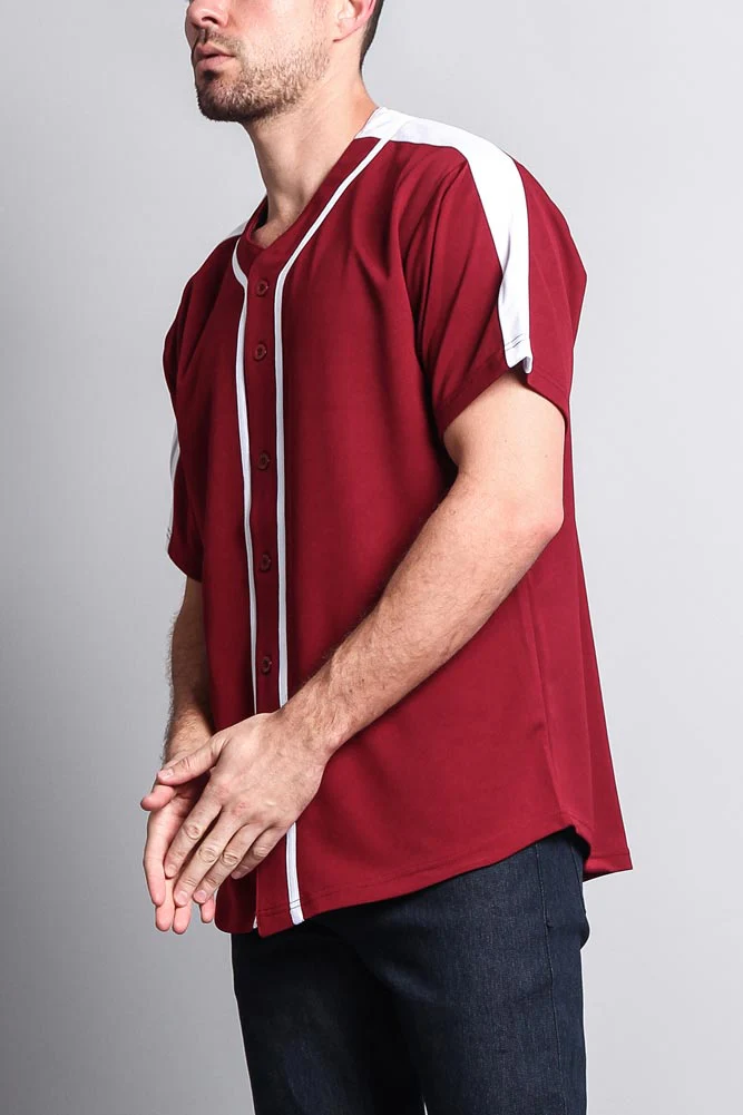 Men's Two Tone Baseball Jersey - Image 22
