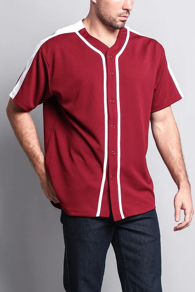 Men's Two Tone Baseball Jersey - Image 24