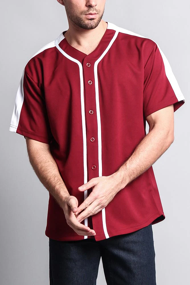 Men's Two Tone Baseball Jersey - Image 25