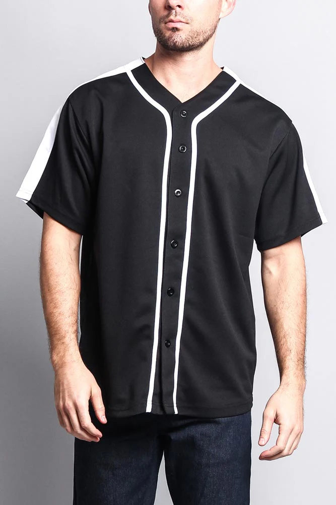Men's Two Tone Baseball Jersey - Image 26