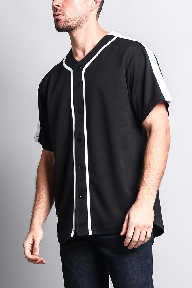 Men's Two Tone Baseball Jersey - Image 27