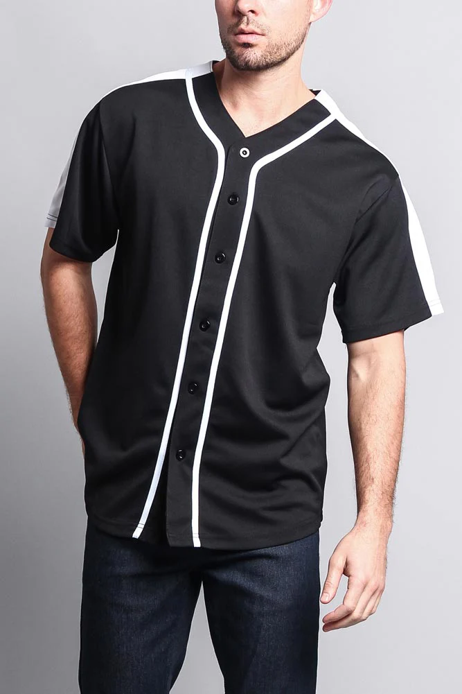 Men's Two Tone Baseball Jersey - Image 30