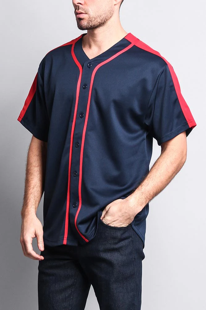 Men's Two Tone Baseball Jersey - Image 42