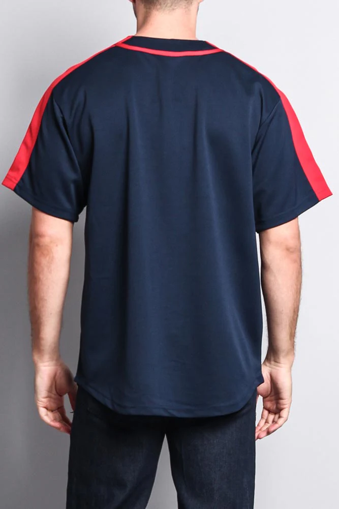 Men's Two Tone Baseball Jersey - Image 43