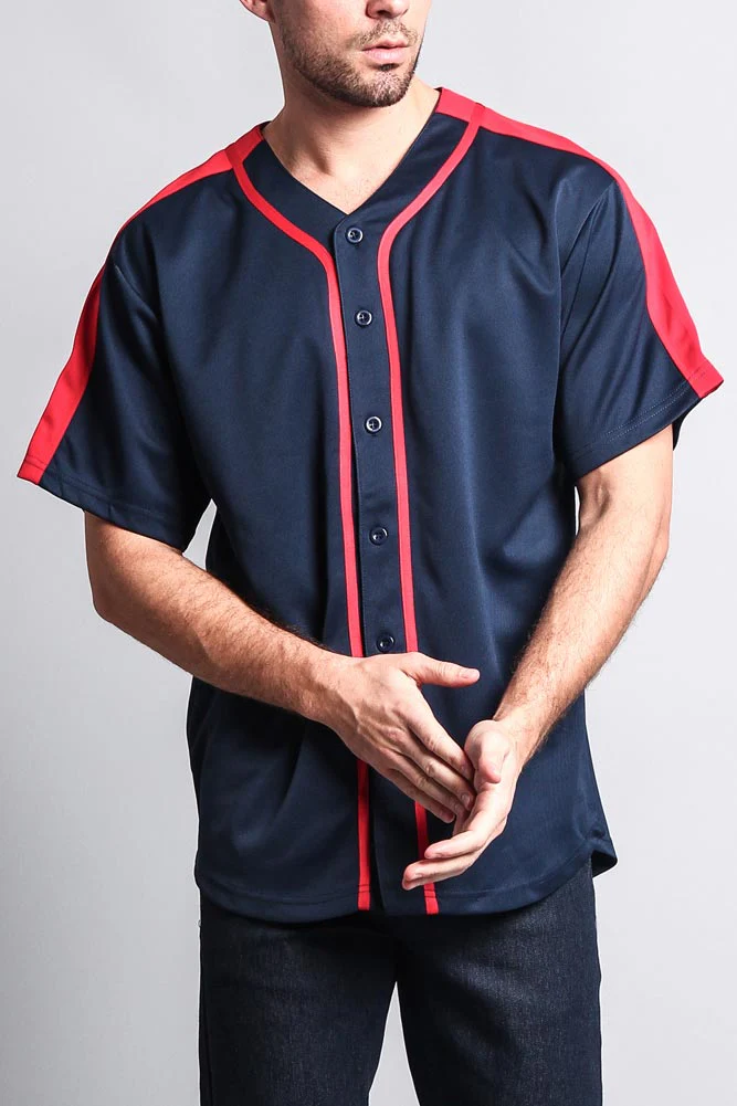 Men's Two Tone Baseball Jersey - Image 45
