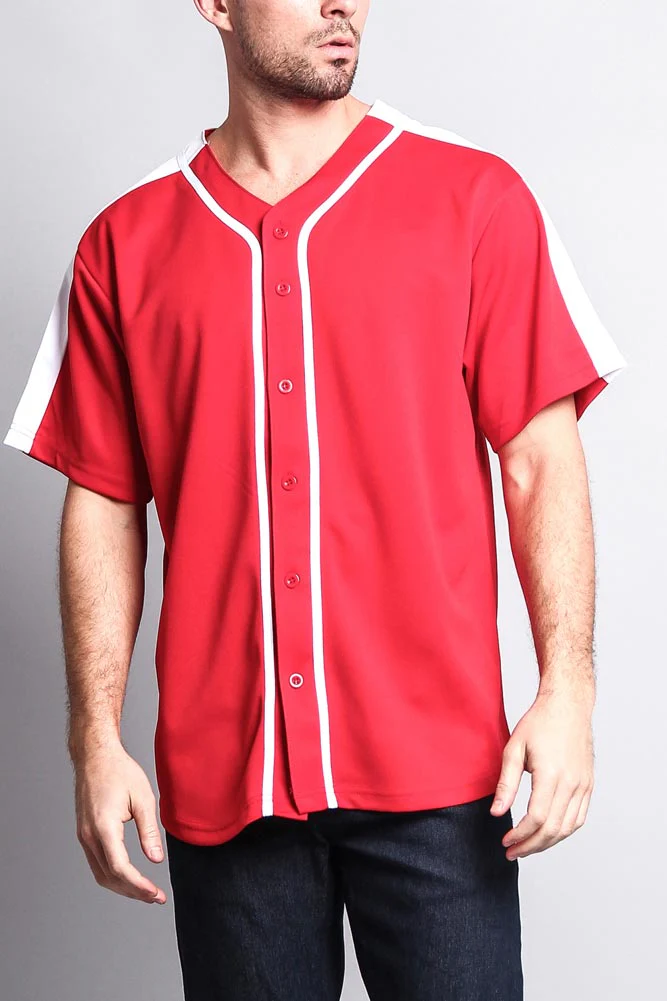 Men's Two Tone Baseball Jersey - Image 6