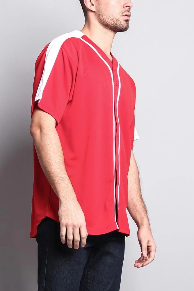 Men's Two Tone Baseball Jersey - Image 9