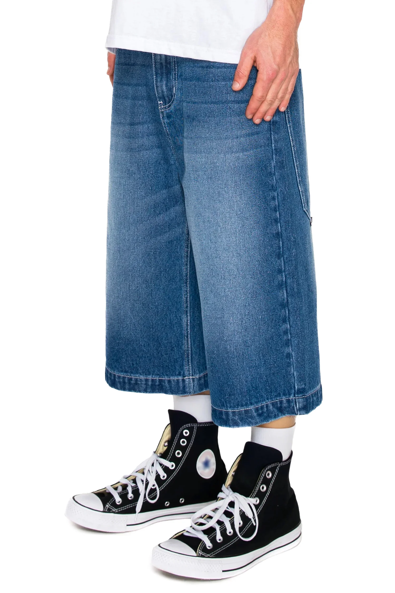 Men's Ultra Baggy Y2K Denim Jorts - Image 3