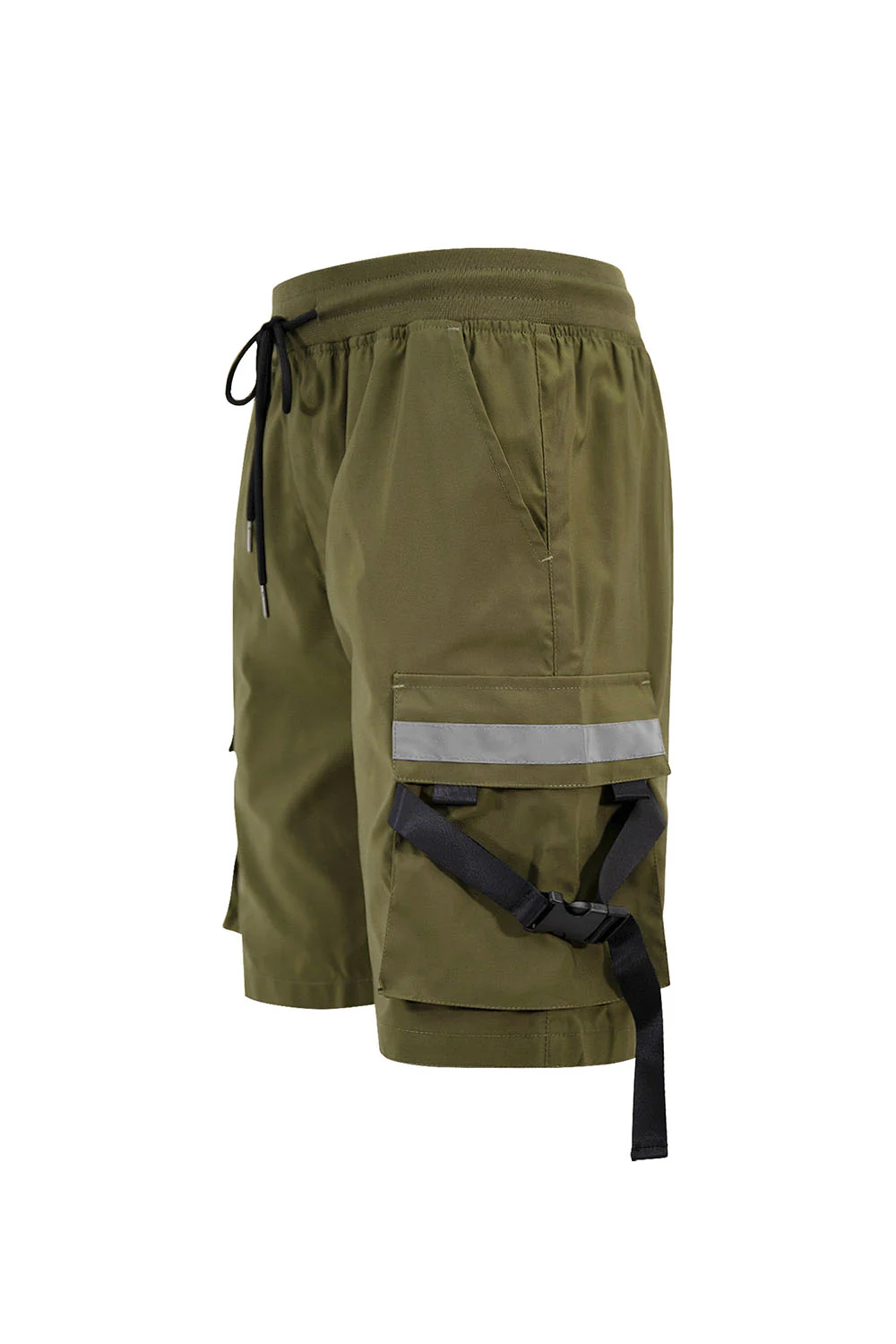 Men's Utility Tactical Reflective Tape Cargo Shorts - Image 2