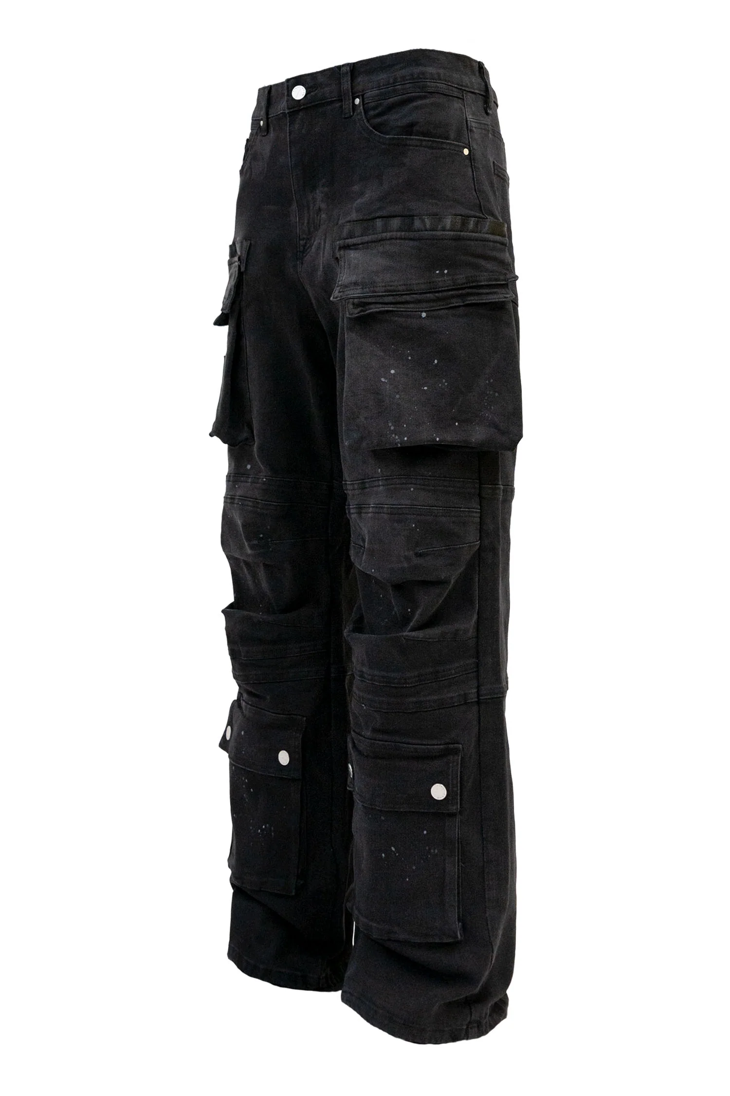 Men's Y2k Wide Fit Utility Baggy Denim Pants - Image 2