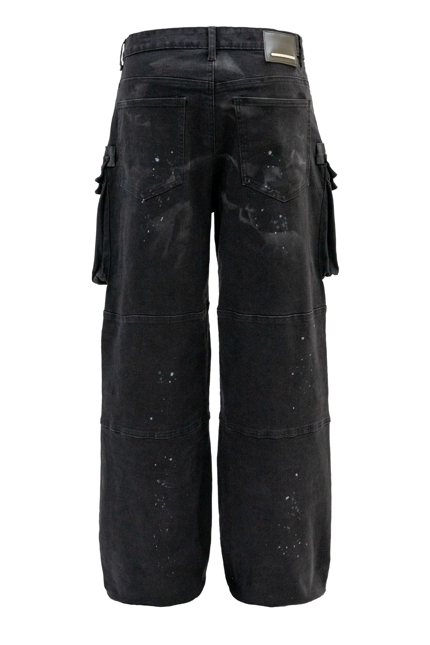 Men's Y2k Wide Fit Utility Baggy Denim Pants - Image 4