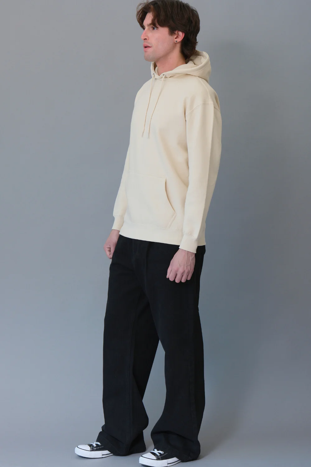 Pullover Hoodie with Metal Eyelets - Image 10