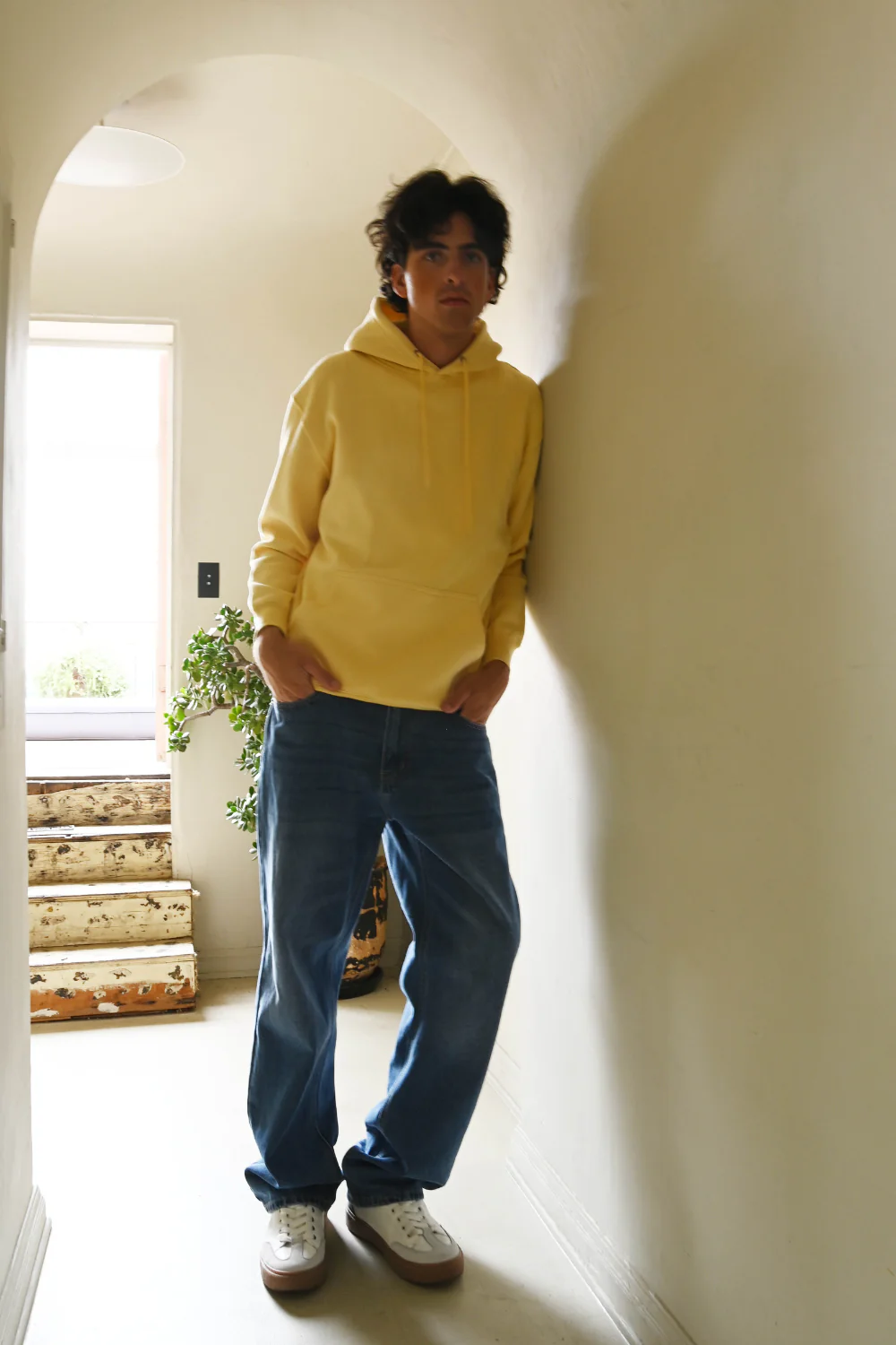 Pullover Hoodie with Metal Eyelets - Image 2