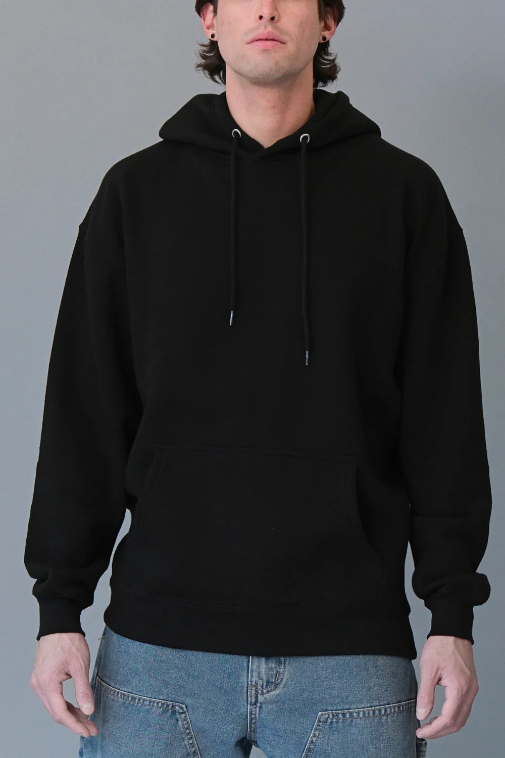 Pullover Hoodie with Metal Eyelets - Image 7