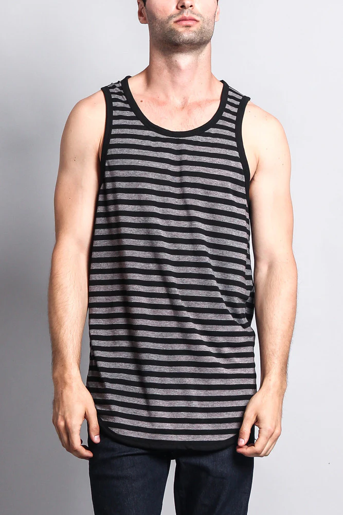 Mineral Wash Stripe Tank-Top - Image 11
