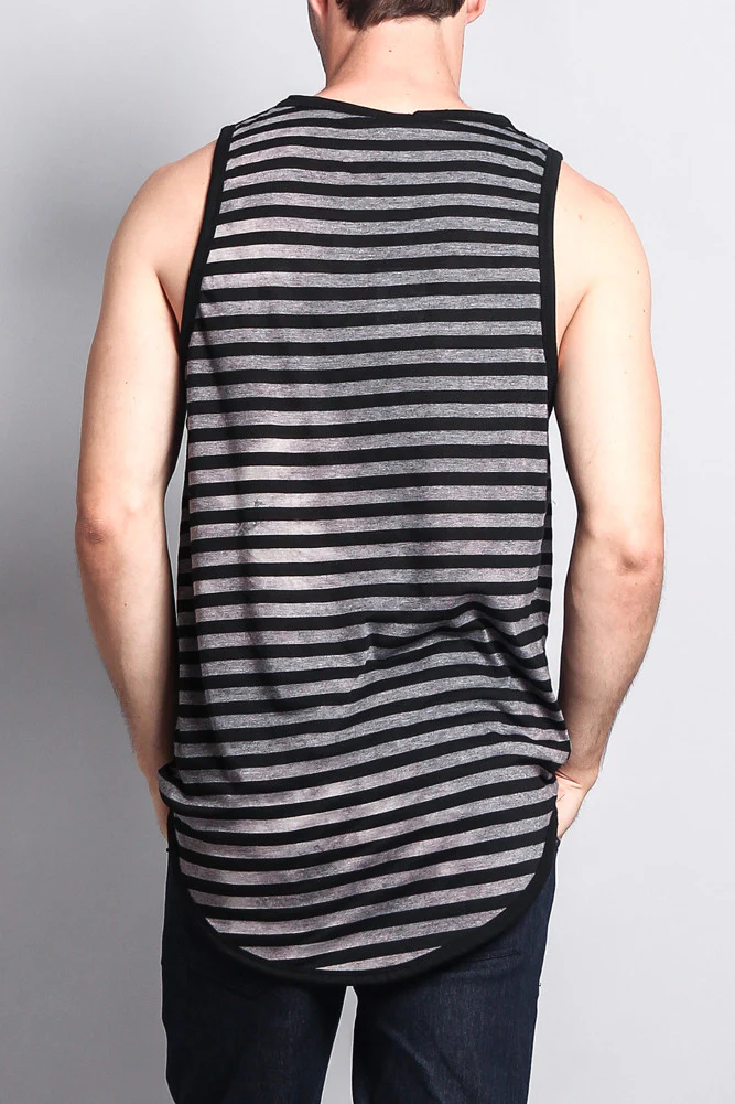 Mineral Wash Stripe Tank-Top - Image 13