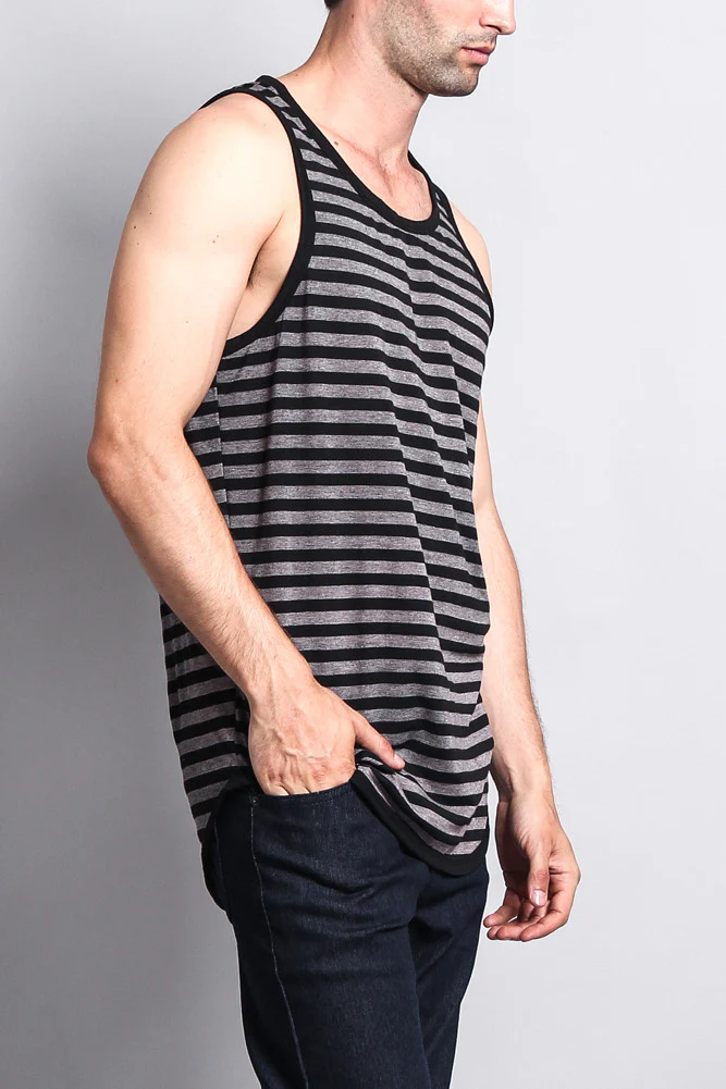 Mineral Wash Stripe Tank-Top - Image 14