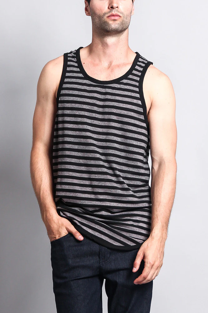 Mineral Wash Stripe Tank-Top - Image 15
