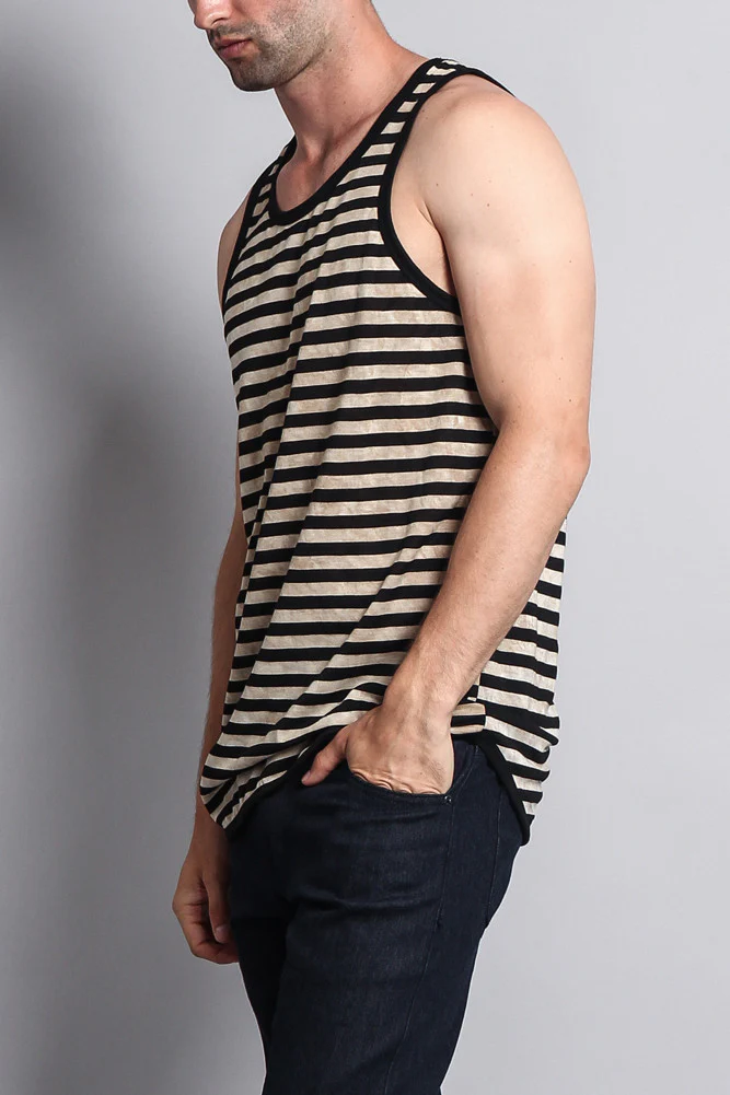 Mineral Wash Stripe Tank-Top - Image 17