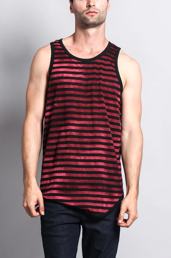 Mineral Wash Stripe Tank-Top - Image 6
