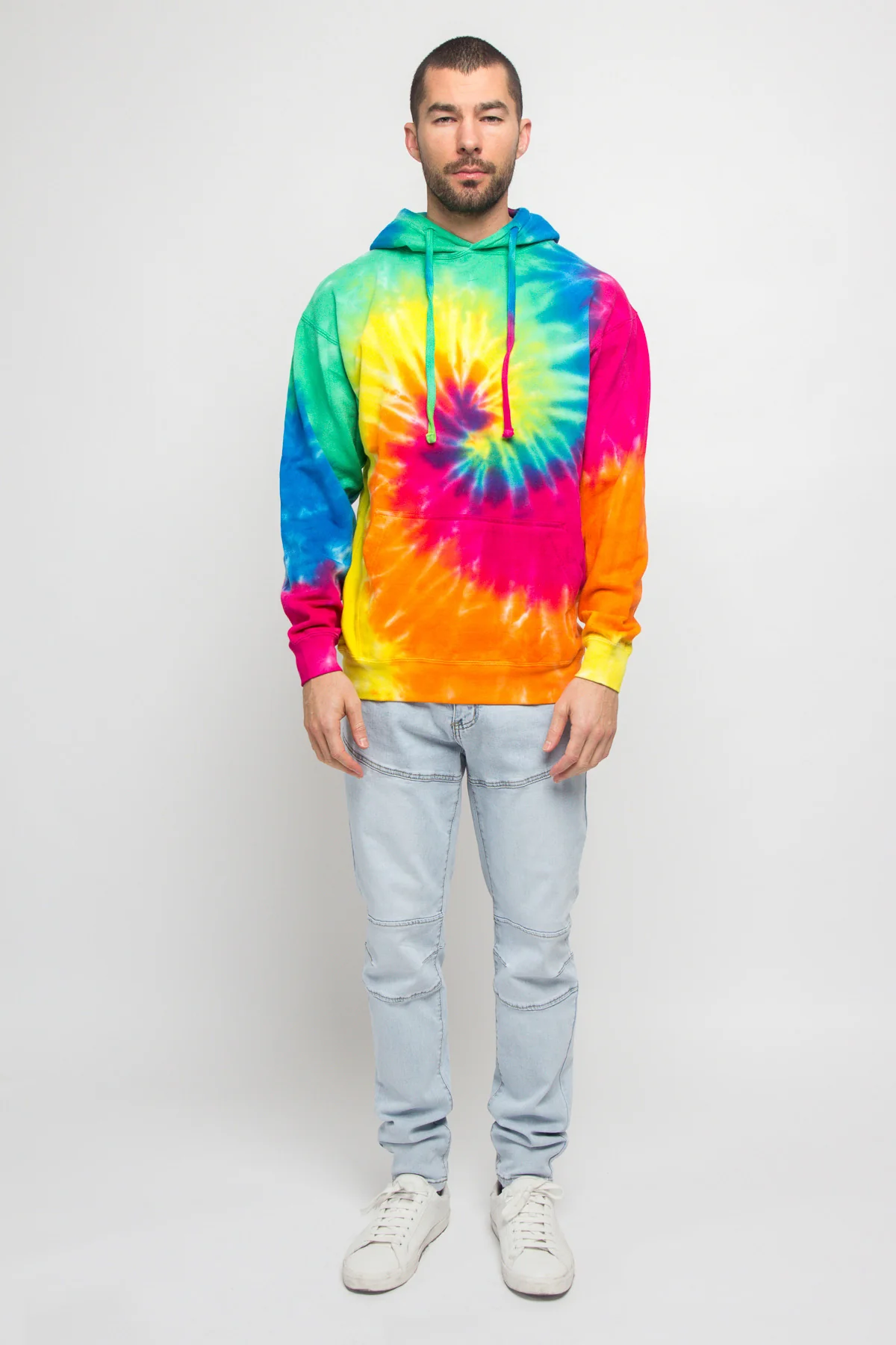 Mineral Wash Tie-Dye Pullover Hoodie - Image 36