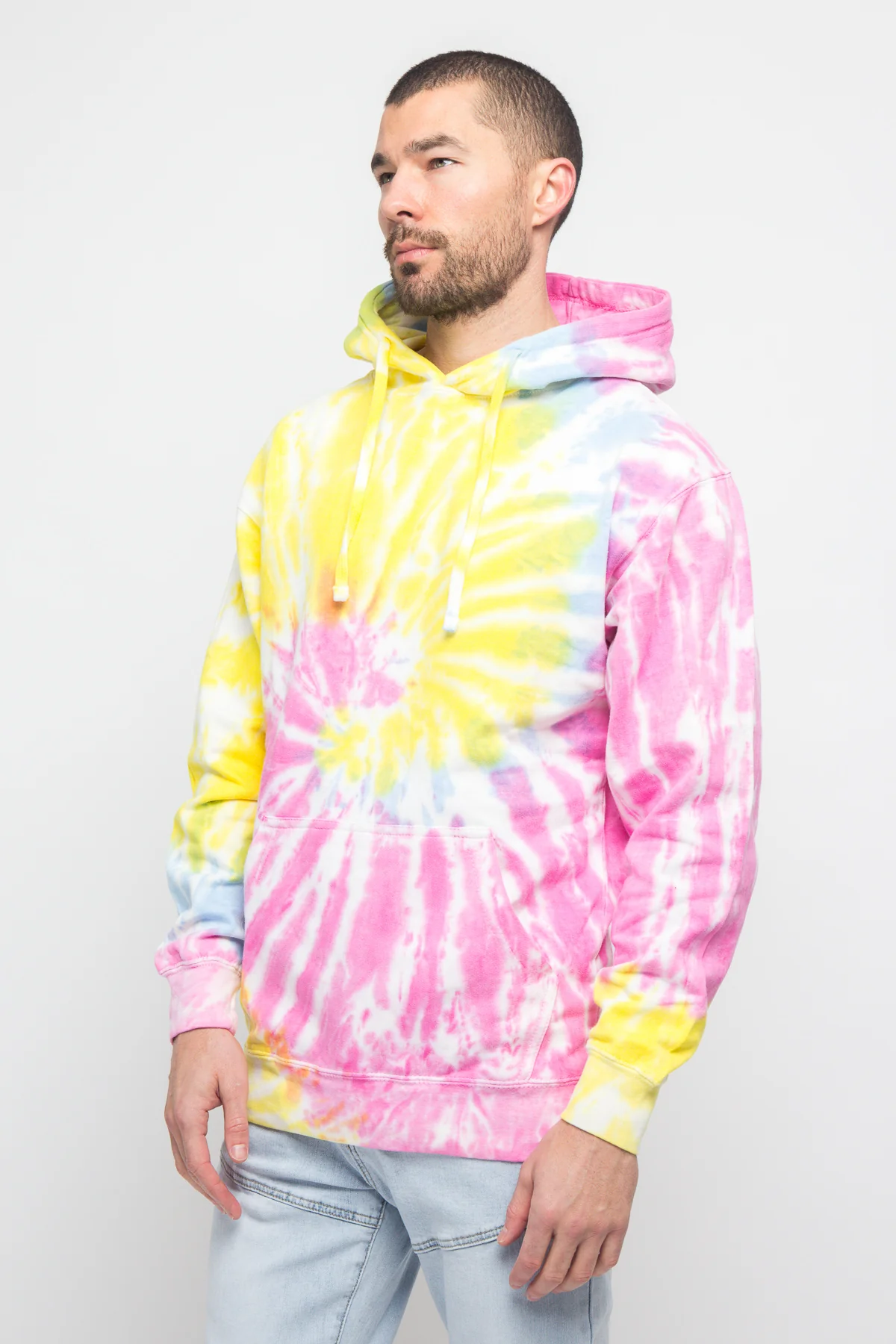 Mineral Wash Tie-Dye Pullover Hoodie - Image 38