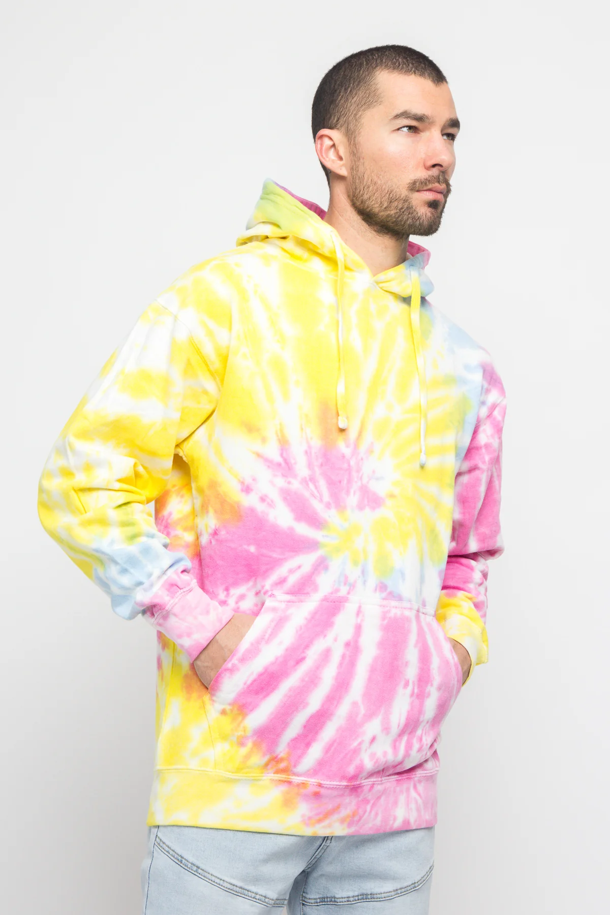 Mineral Wash Tie-Dye Pullover Hoodie - Image 40